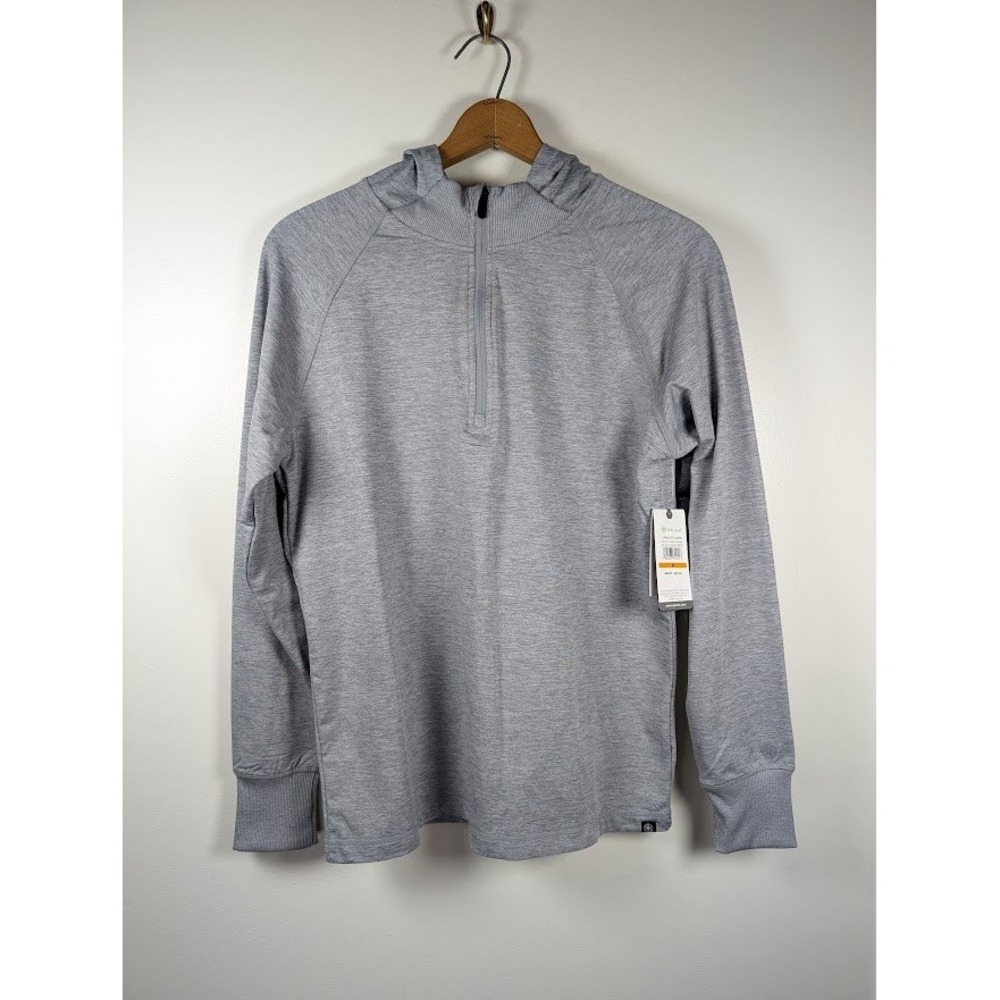 Gaiam Mens Quarter Zip Hooded Pullover Mens Size Medium Activewear Yoga Golf NEW